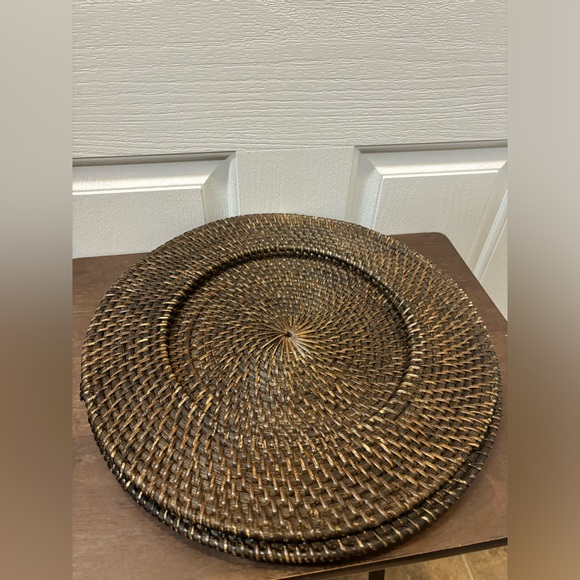Rattan Charger Plates A Set of 4 - Picture 6 of 12